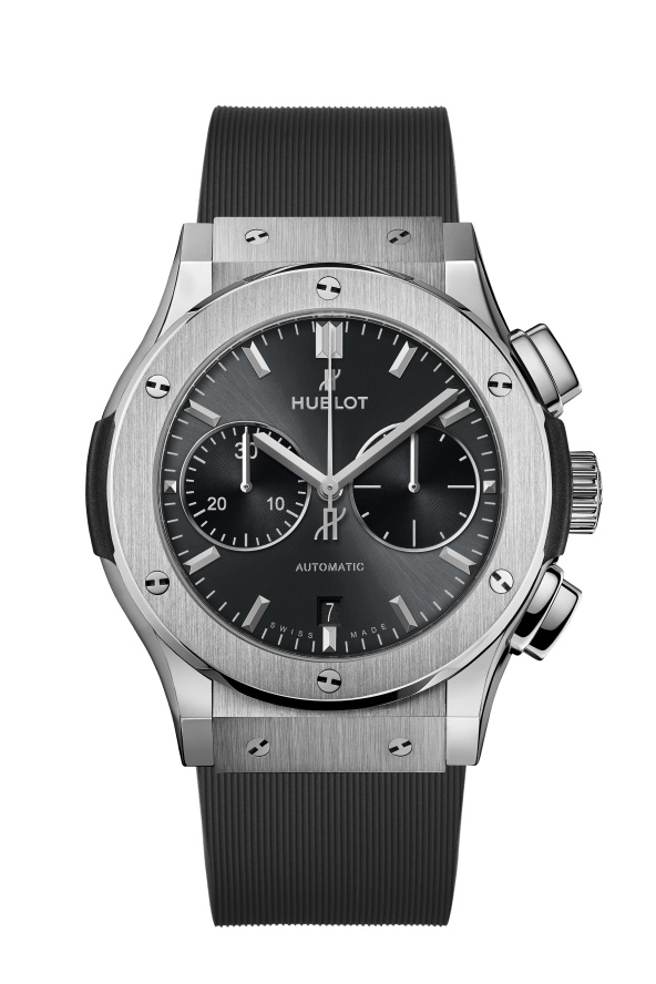 Hublot 521.NX.7071.RX : Classic Fusion 45 Chronograph Titanium / Racing Grey / Rubber