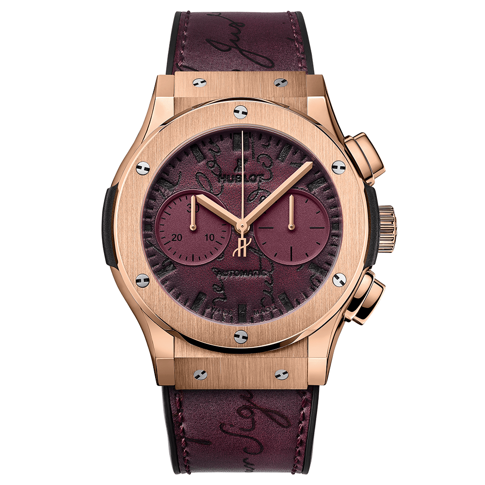 Hublot 521.OX.050V.VR.BER18 : Classic Fusion 45 Chronograph Berluti Scritto Bordeaux