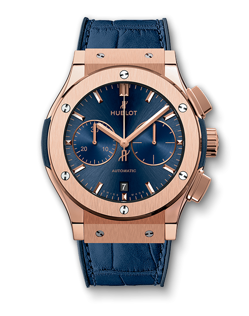 Hublot 521.OX.7180.LR : Classic Fusion 45 Chronograph King Gold / Blue