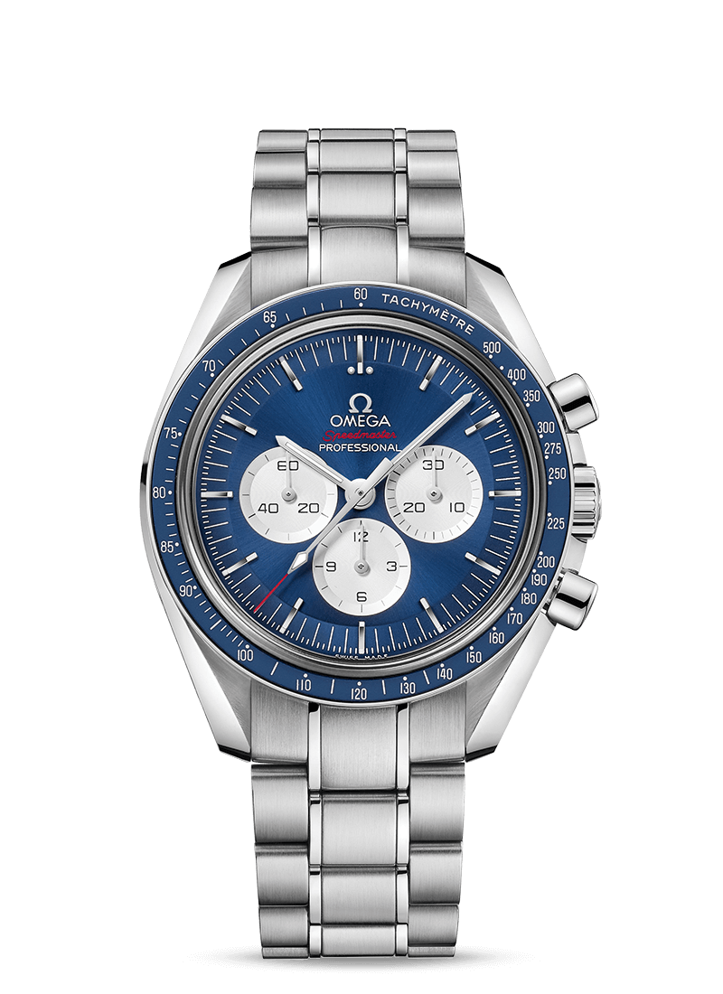 Omega 522.30.42.30.03.001 : Speedmaster Professional Moonwatch Stainless Steel / Blue / Tokyo Olympics