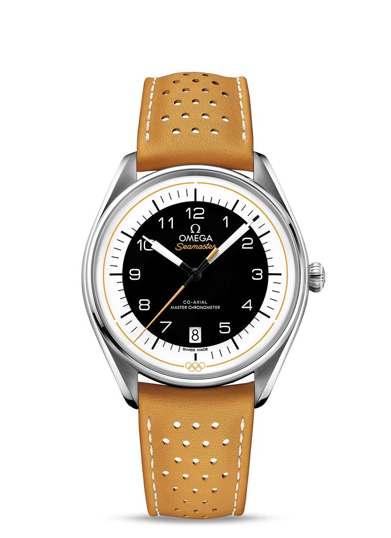 Omega 522.32.40.20.01.002 : Seamaster Master Co-Axial 39.5 Olympic Timekeeper Stainless Steel / Black / Yellow