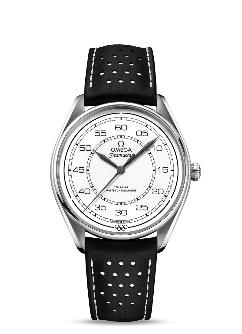 Omega 522.32.40.20.04.003 : Seamaster Master Co-Axial 39.5 Olympic Timekeeper Stainless Steel / White / Black