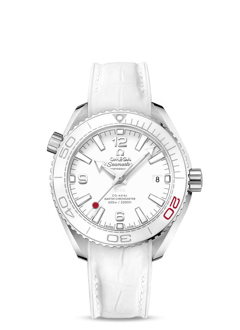 Omega 522.33.40.20.04.001 : Seamaster Planet Ocean 600M Co-Axial 39.5 Master Chronometer Stainless Steel / White / Alligator