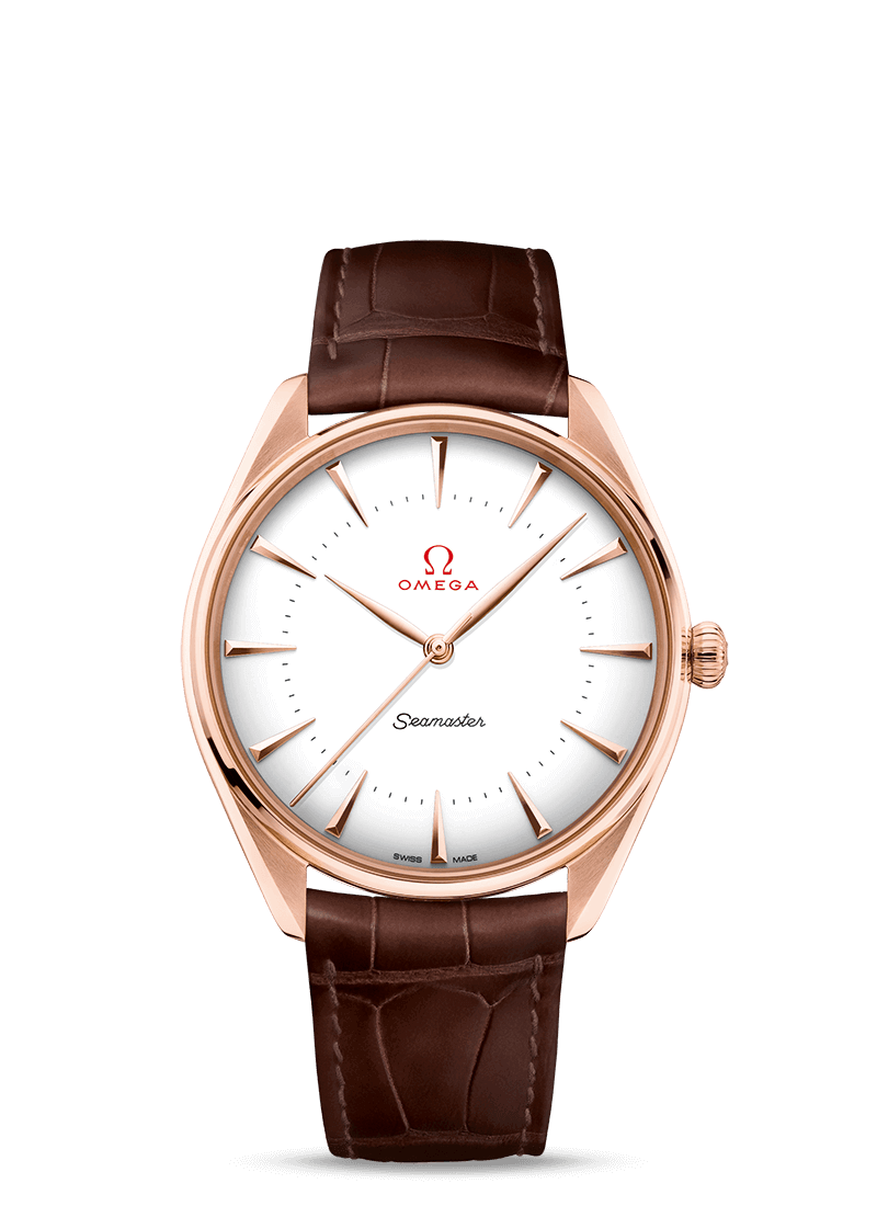 Omega 522.53.40.20.04.003 : Seamaster Master Co-Axial 39.5 Olympic Games Gold Sedna Gold / Enamel / Alligator