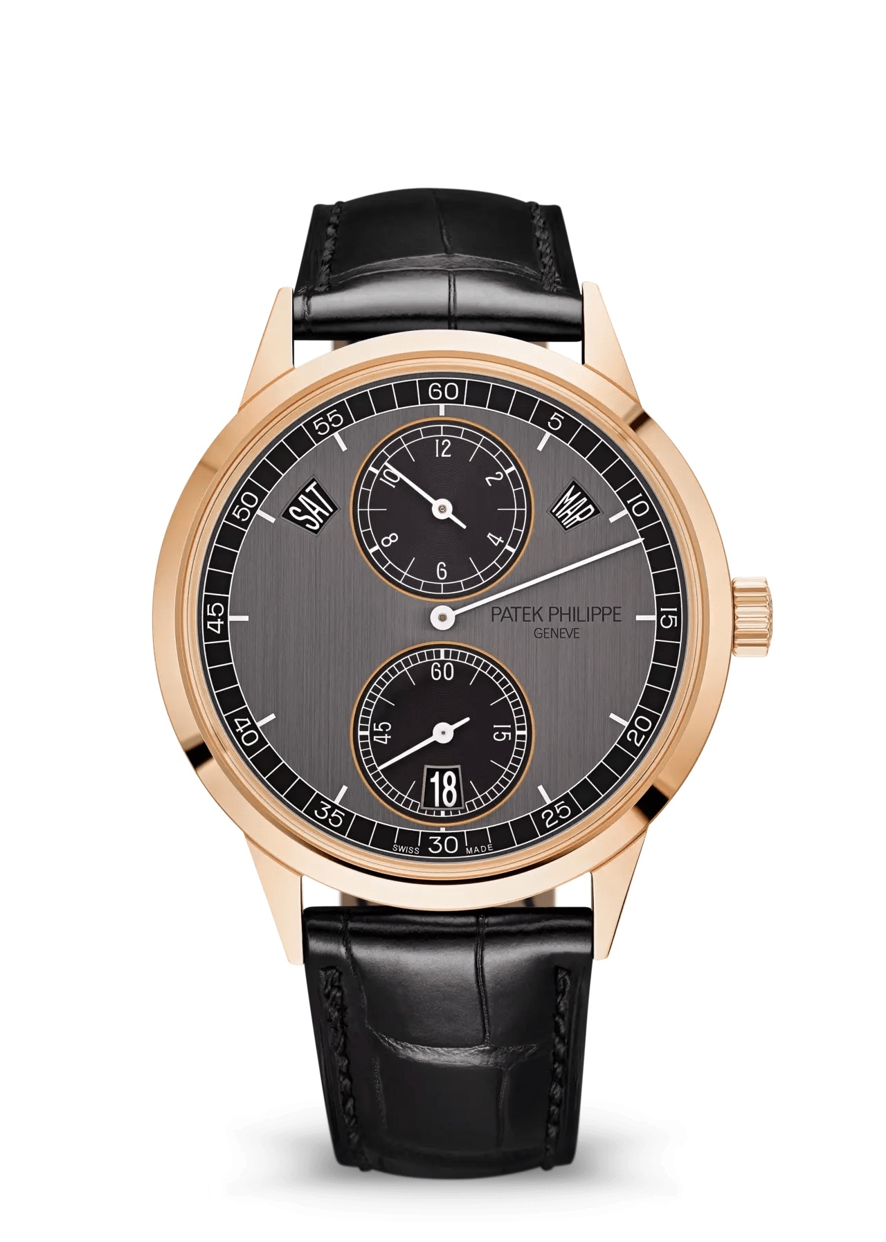 Patek Philippe 5235/50R-001 : Annual Calendar Regulator 5235 Rose Gold / Graphite