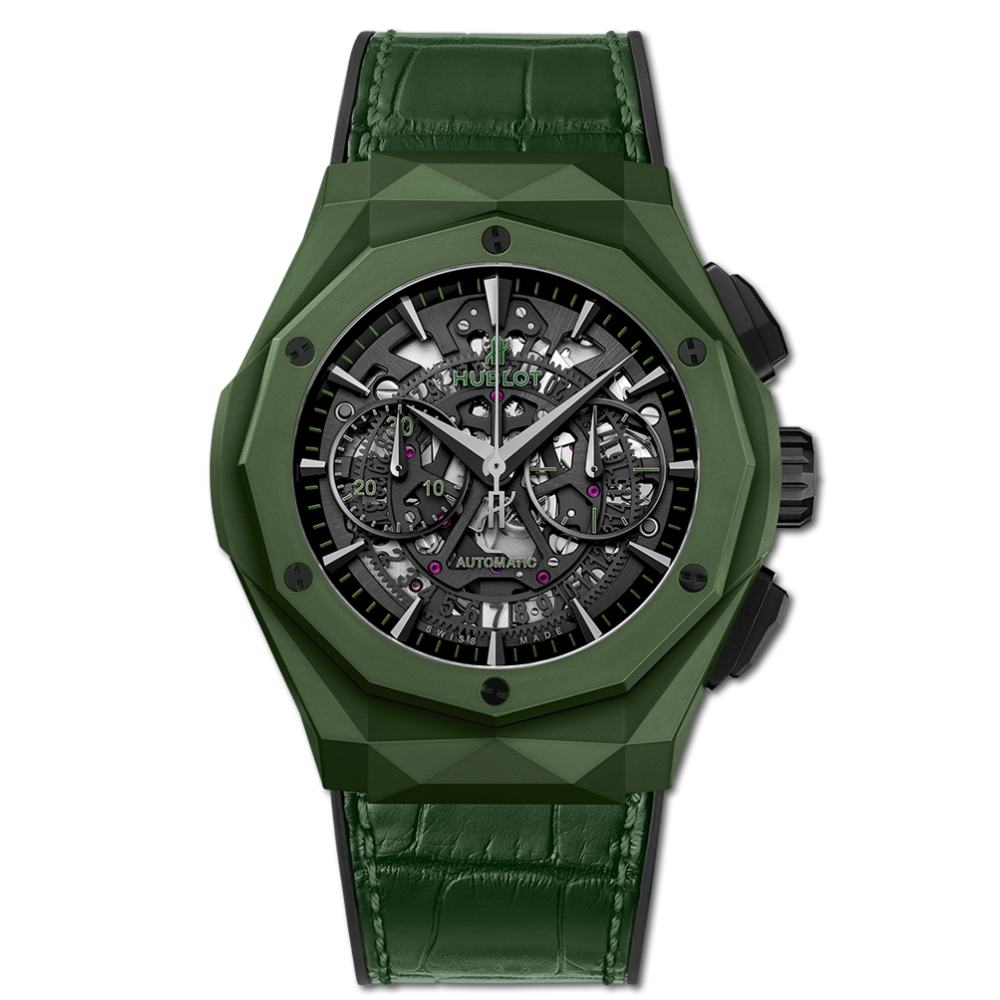 Hublot 525.GX.0179.LR.ORL19 : Classic Fusion 45 Aerofusion Chronograph Orlinski Green Ceramic