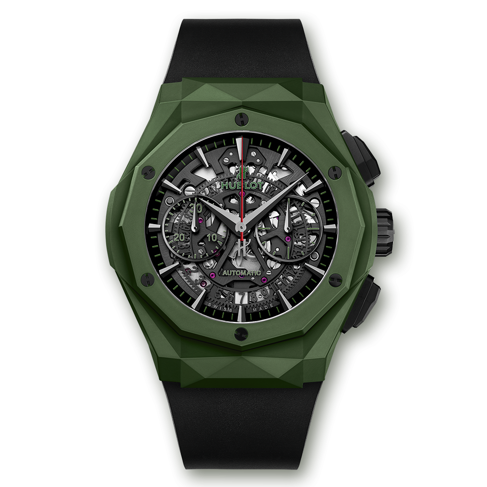 Hublot 525.GX.0179.RX.ORL18 : Classic Fusion 45 Aerofusion Chronograph Orlinski Mexico Green Ceramic