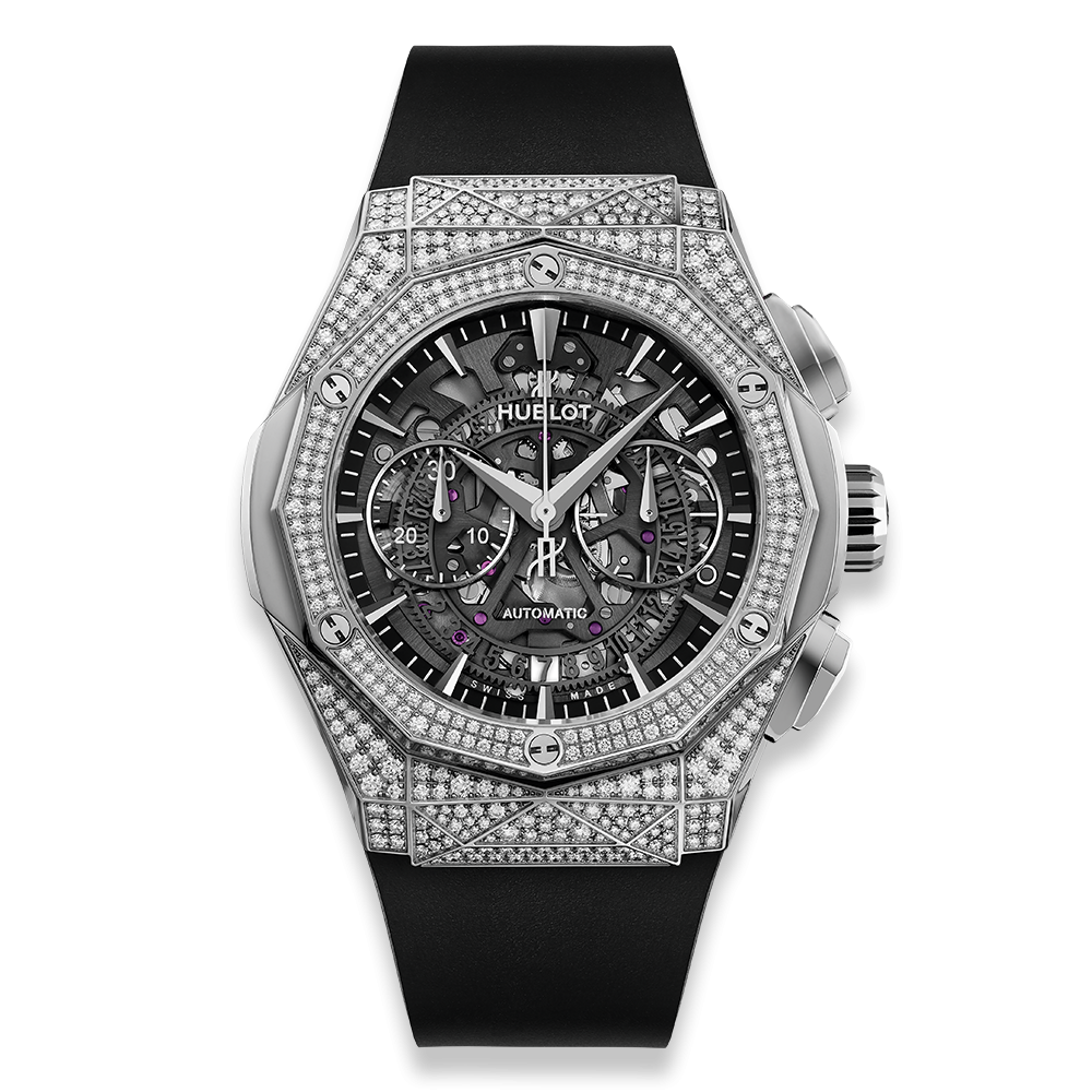Hublot 525.NX.0170.RX.1704.ORL18 : Classic Fusion 45 Aerofusion Chronograph Orlinski Titanium Pavé