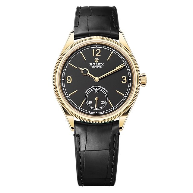 Rolex 52508-0002 : Perpetual 1908 39 Yellow Gold / Black