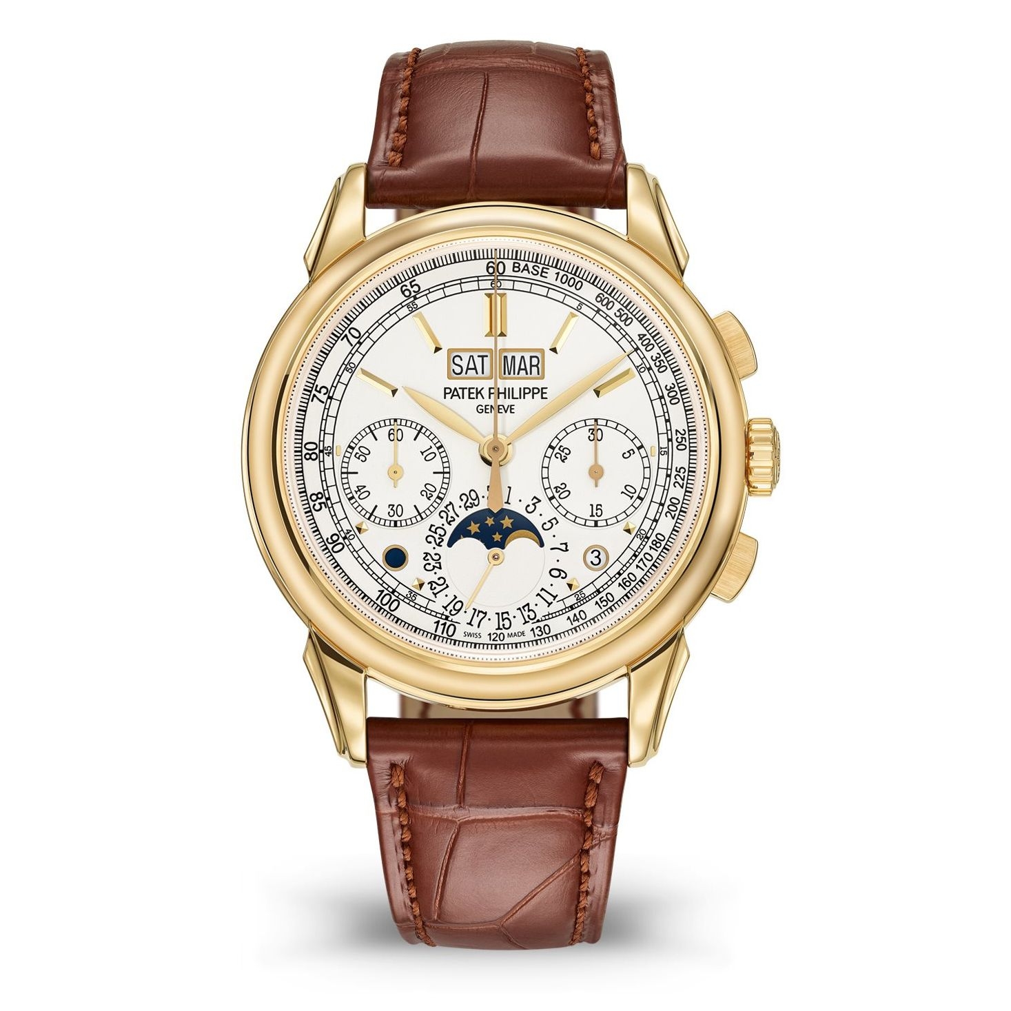 Patek Philippe 5270J-001 : Perpetual Calendar Chronograph 5270 Yellow Gold / Silver