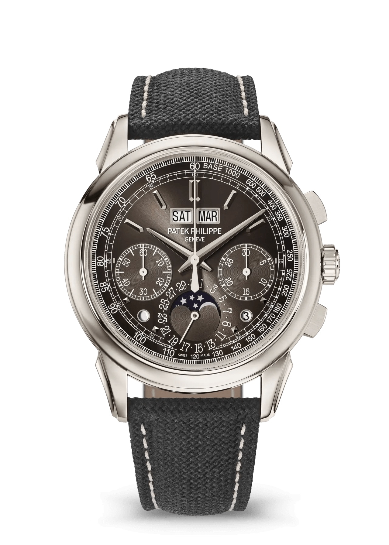 Patek Philippe 5270P-015 : Perpetual Calendar Chronograph 5270 Platinum / Charcoal