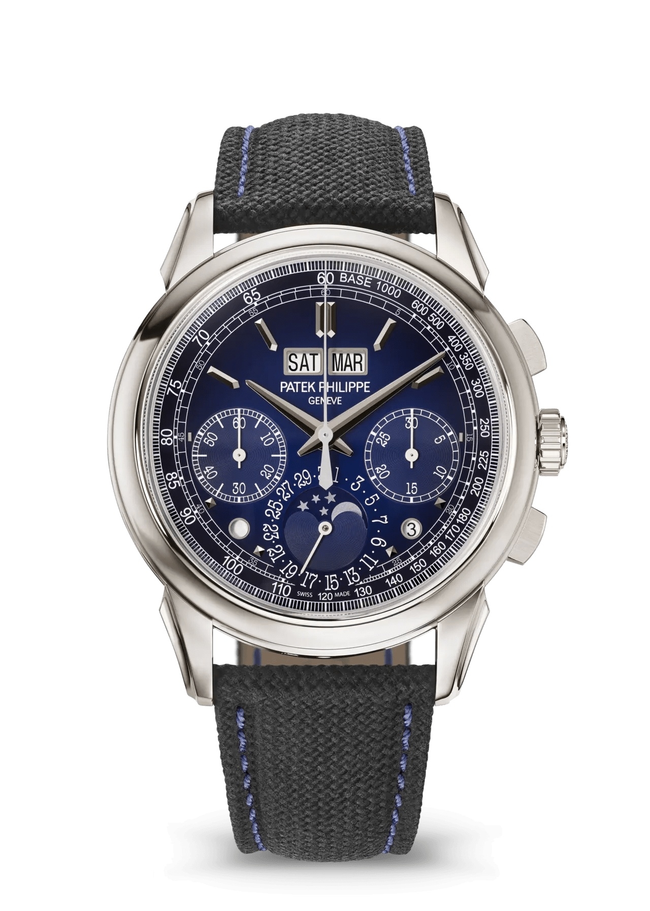 Patek Philippe 5270P-016 : Perpetual Calendar Chronograph 5270 Platinum / Blue