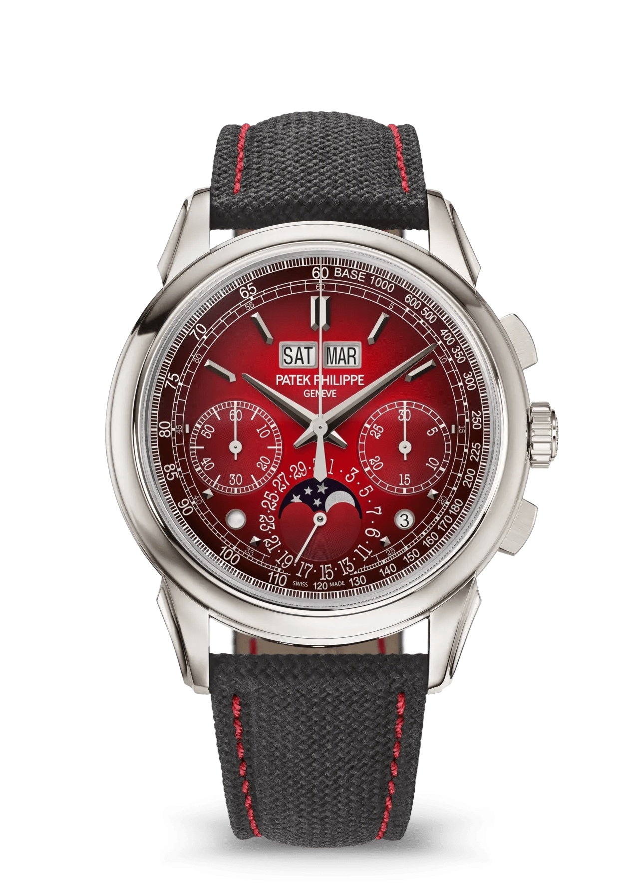 Patek Philippe 5270P-017 : Perpetual Calendar Chronograph 5270 Platinum / Red