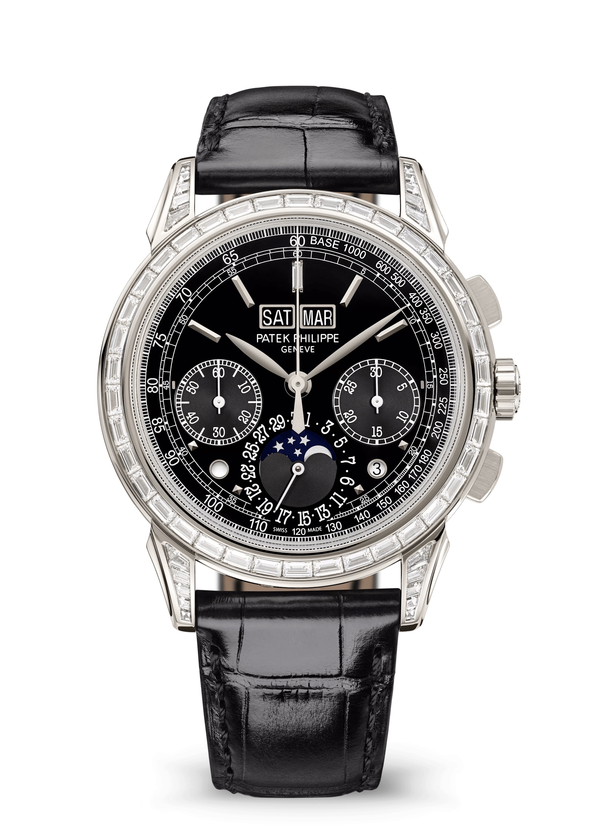 Patek Philippe 5271P-010 : Perpetual Calendar Chronograph 5271 Platinum / Black