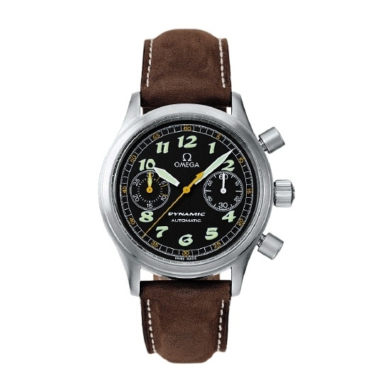 Omega 5290.50.27 : Dynamic III Chronograph Stainless Steel / Black / Brown Calf