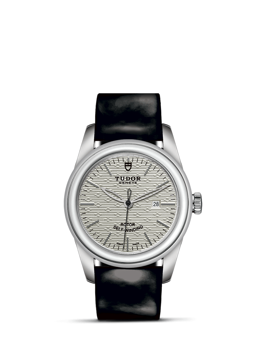 Tudor 53000-0015 : Glamour Date 31 Stainless Steel / Jacquard Silver / Strap