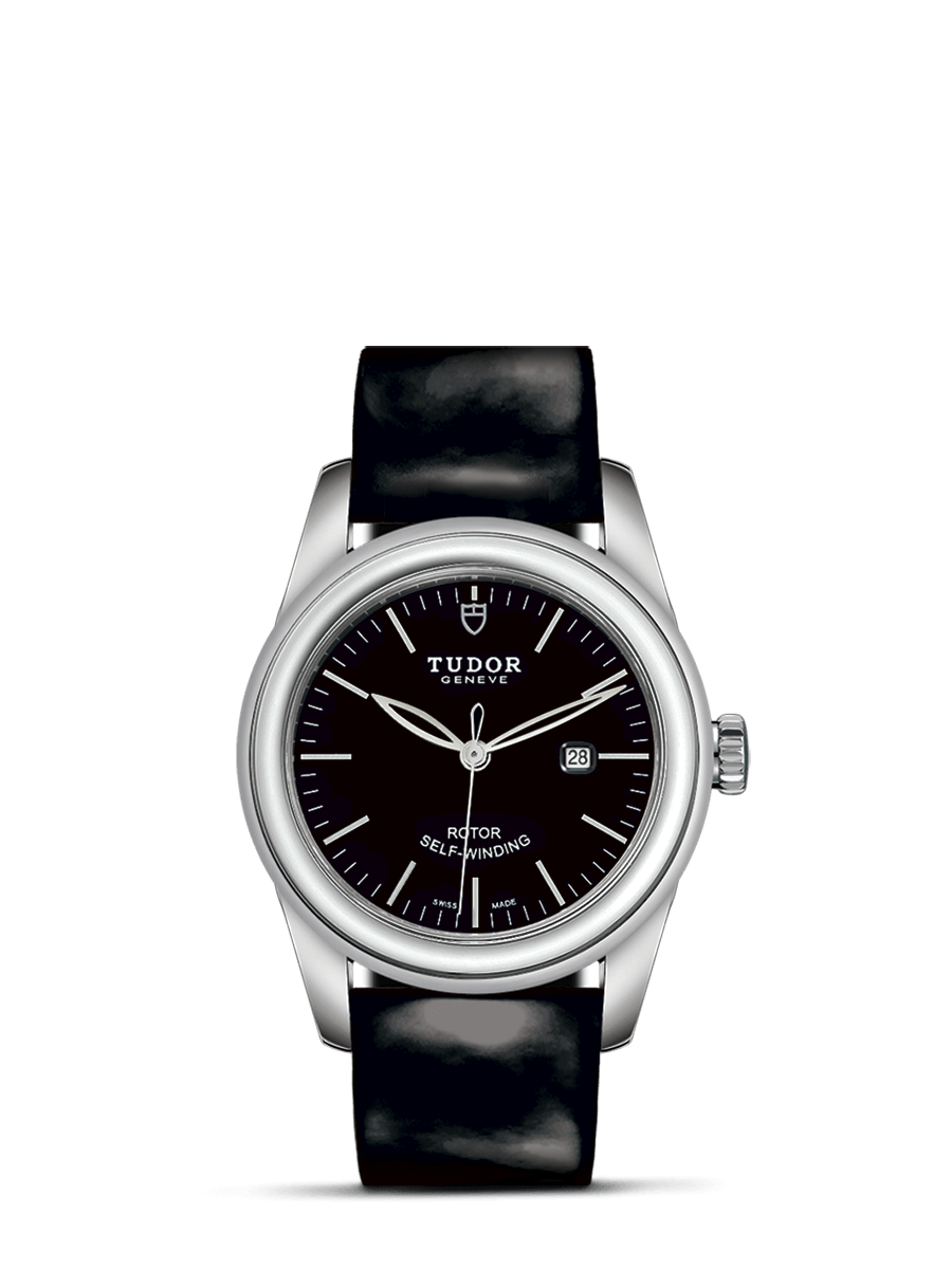 Tudor 53000-0039 : Glamour Date 31 Stainless Steel / Black / Strap