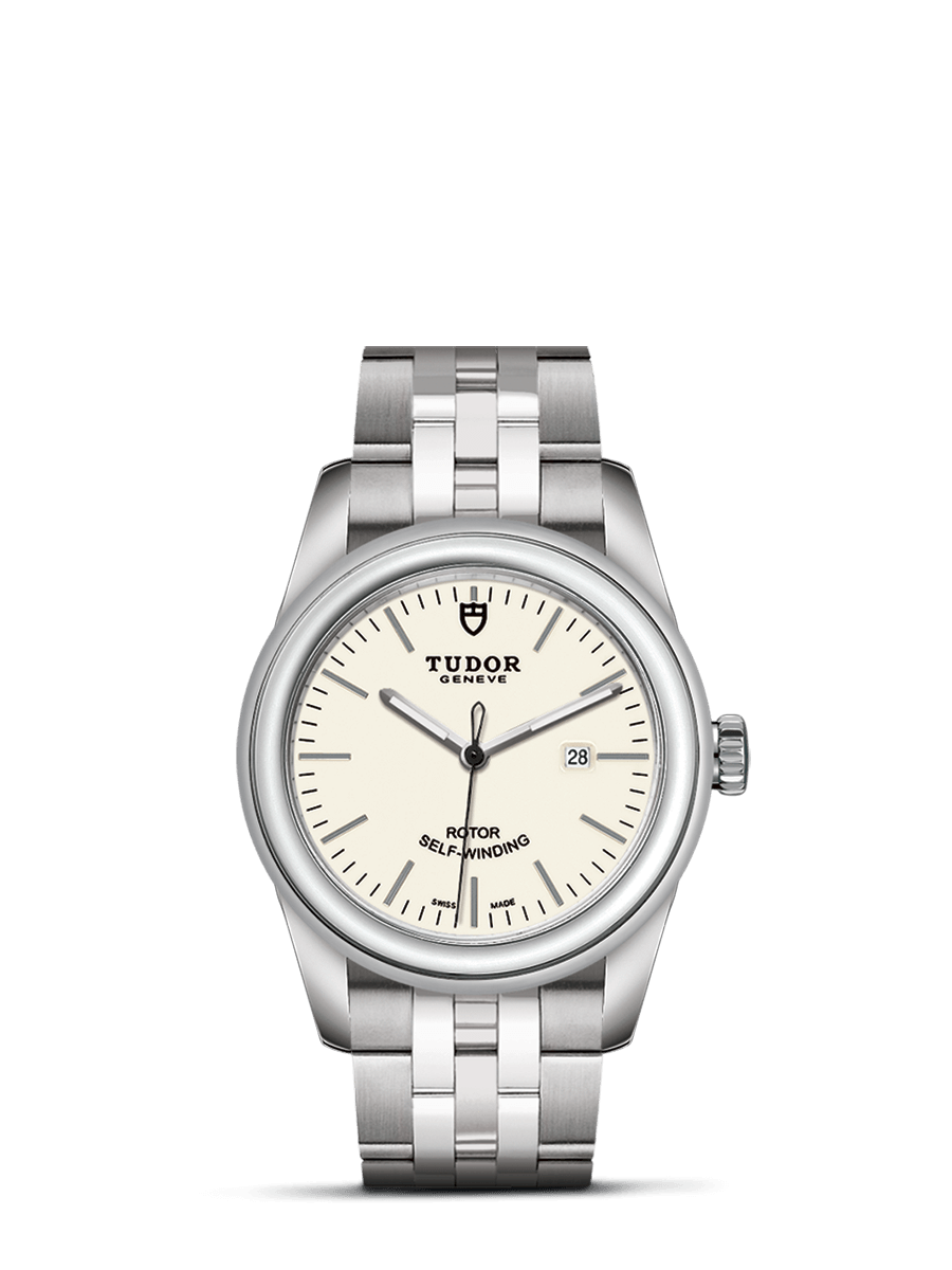 Tudor 53000-0079 : Glamour Date 31 Stainless Steel / Opaline / Bracelet