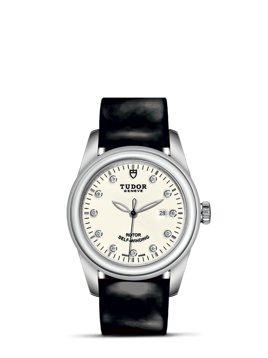 Tudor 53000-0092 : Glamour Date 31 Stainless Steel / Opaline-Diamond / Strap
