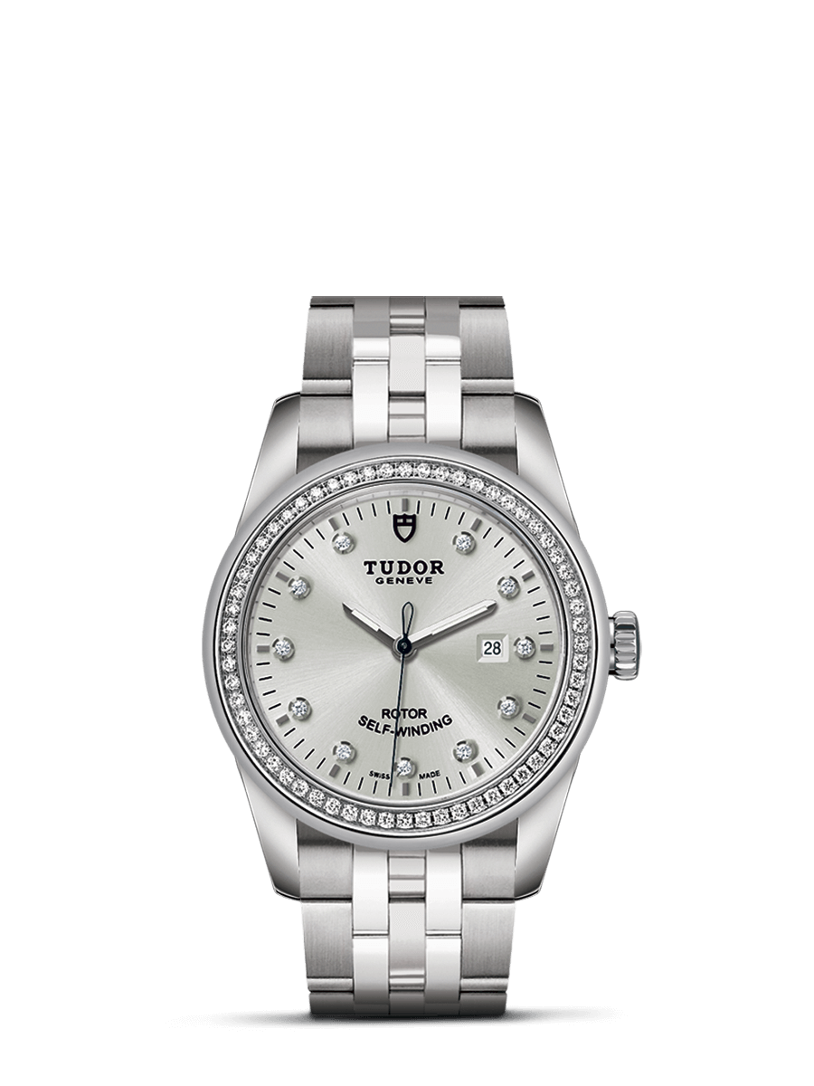 Tudor 53020-0003 : Glamour Date 31 Stainless Steel / Diamond / Silver-Diamond / Bracelet