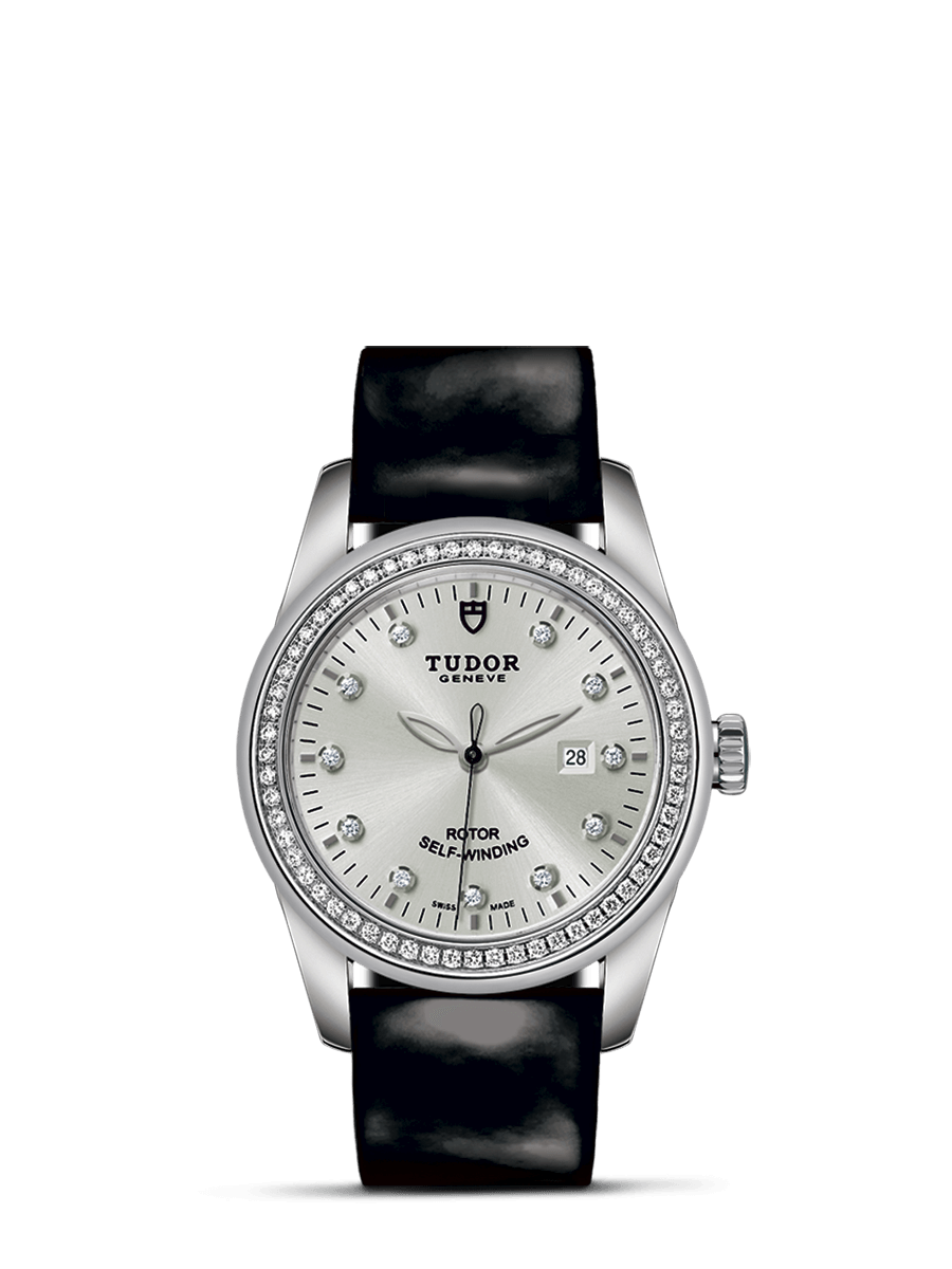 Tudor 53020-0053 : Glamour Date 31 Stainless Steel / Diamond / Silver-Diamond / Strap