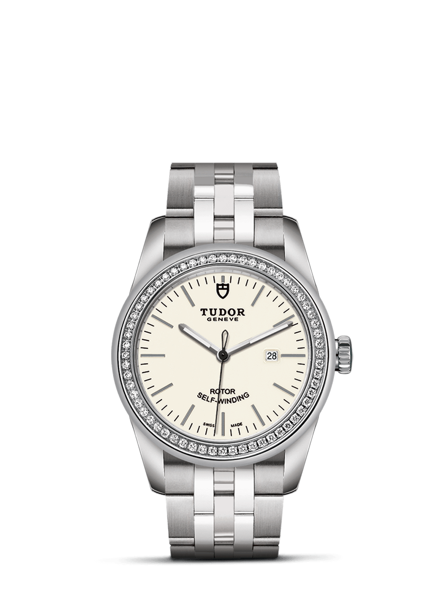 Tudor 53020-0073 : Glamour Date 31 Stainless Steel / Diamond / Opaline / Bracelet
