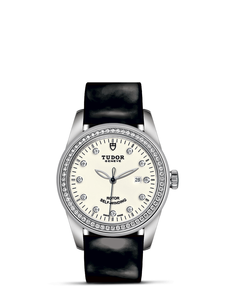 Tudor 53020-0086 : Glamour Date 31 Stainless Steel / Diamond / Opaline-Diamond / Strap