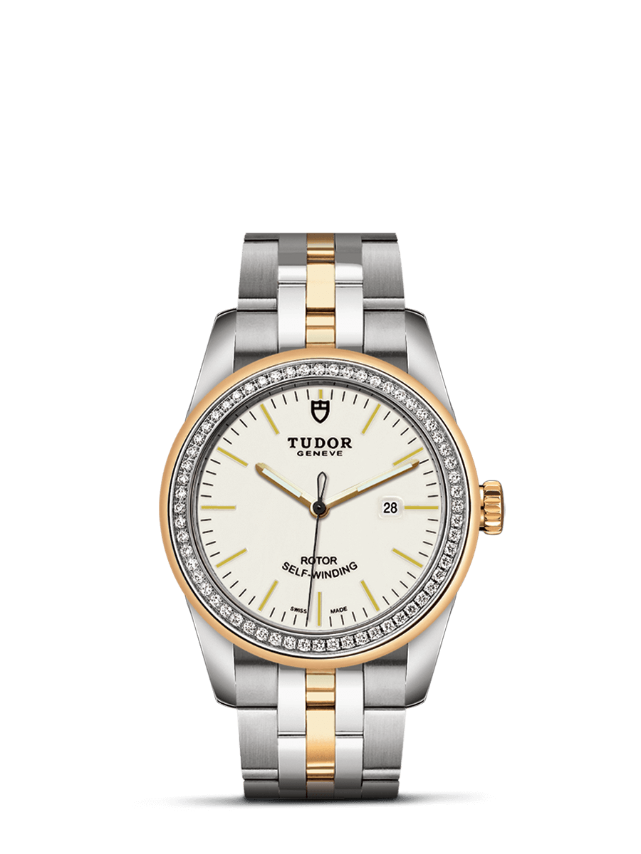 Tudor 53023-0065 : Glamour Date 31 Stainless Steel / Yellow Gold / Diamond / Opaline / Bracelet