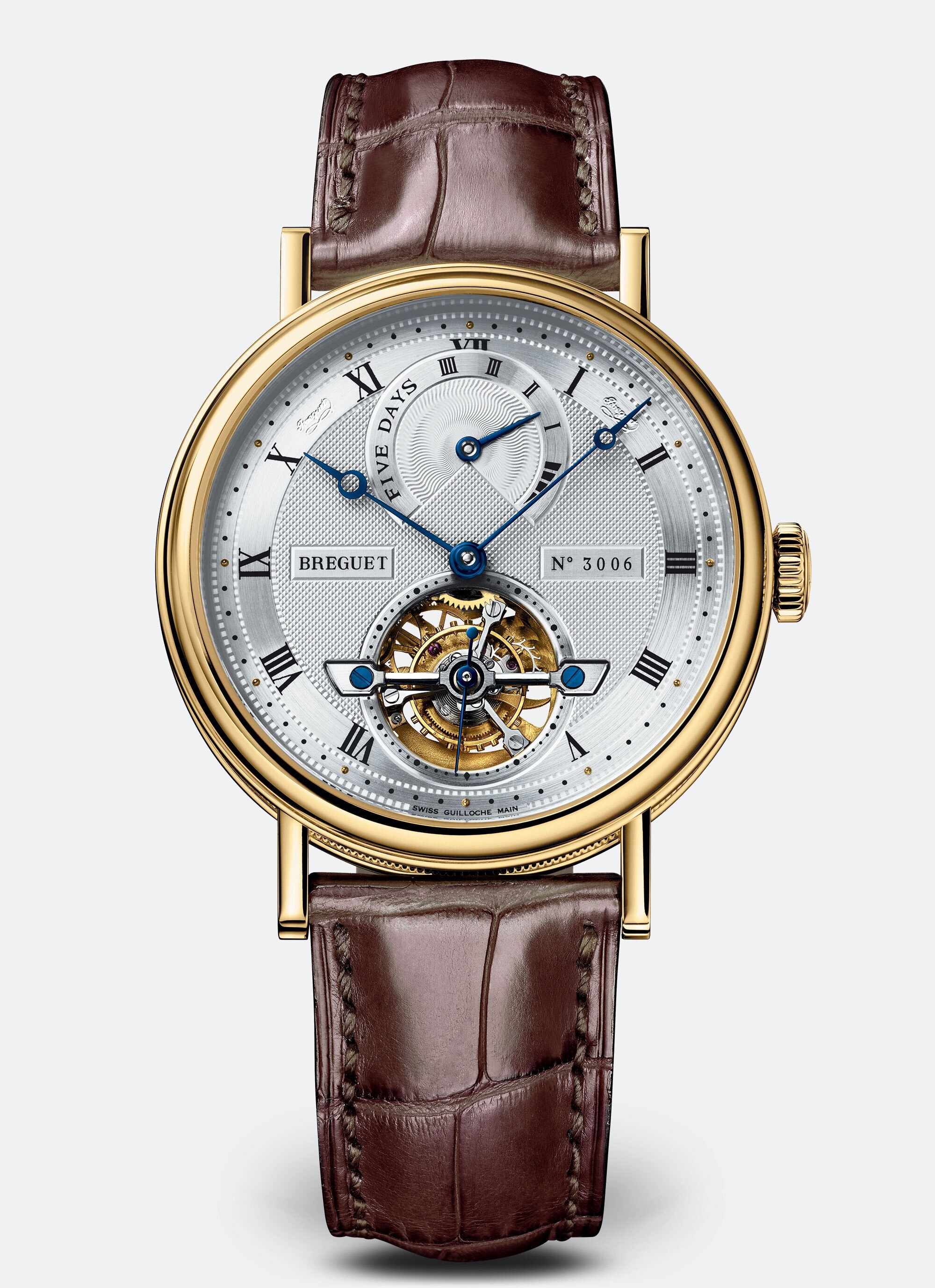 Breguet 5317BA/12/9V6 : Tourbillon Five Days Yellow Gold / Silver