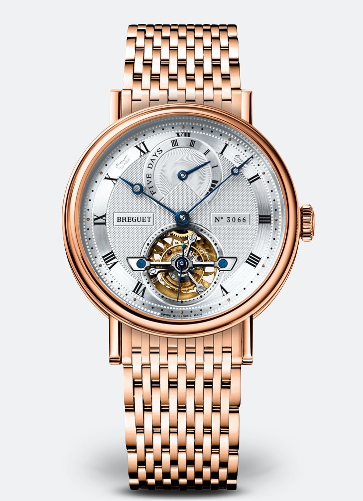 Breguet 5317BR/12/RV0 : Tourbillon Five Days Rose Gold / Silver / Bracelet