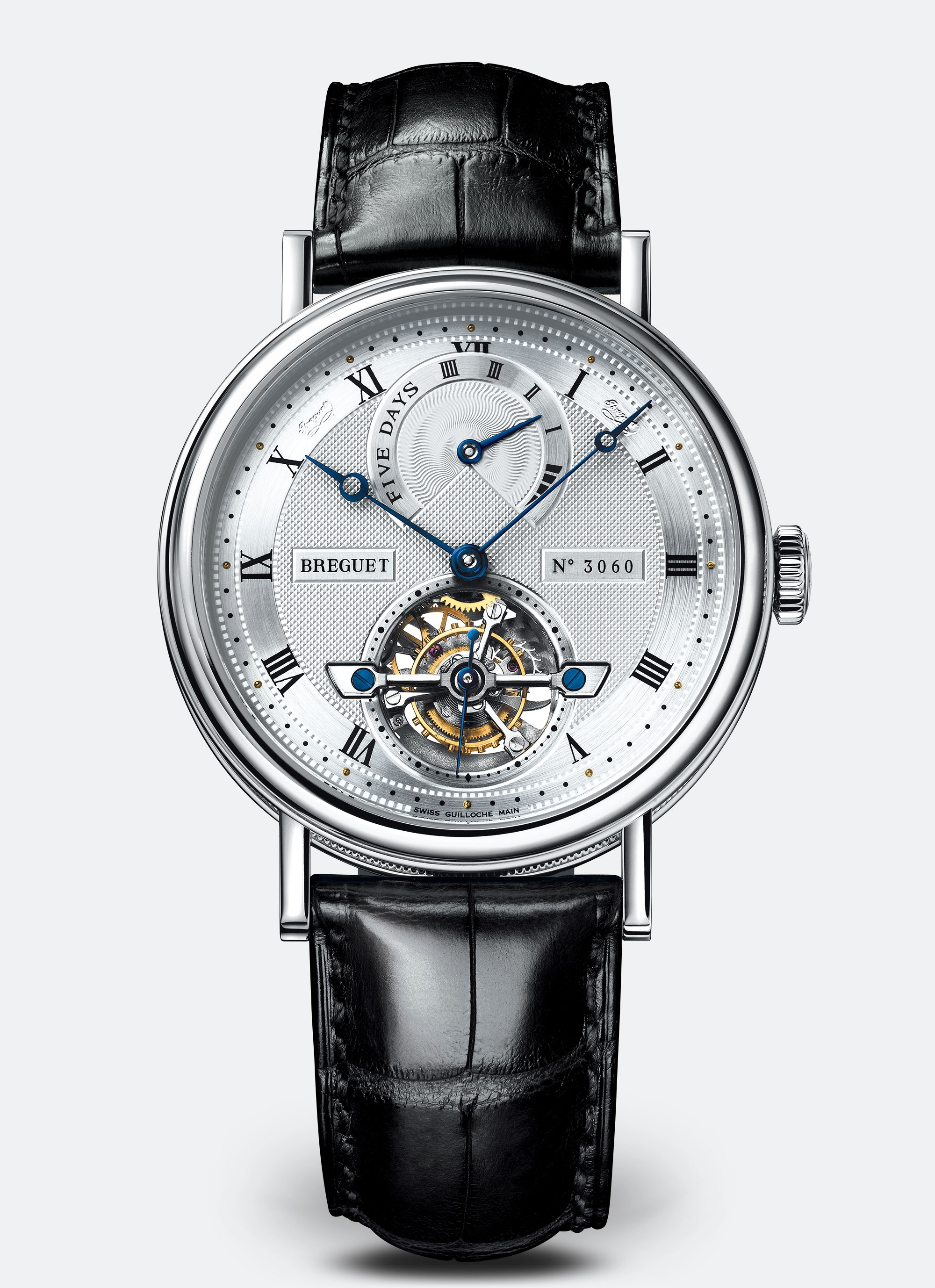 Breguet 5317PT/12/9V6 : Tourbillon Five Days Platinum / Silver