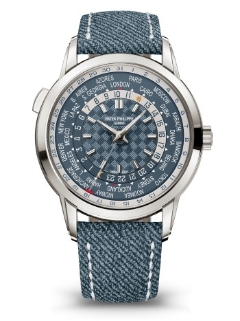 Patek Philippe 5330G-001 : World Time Date 5330 White Gold / Blue