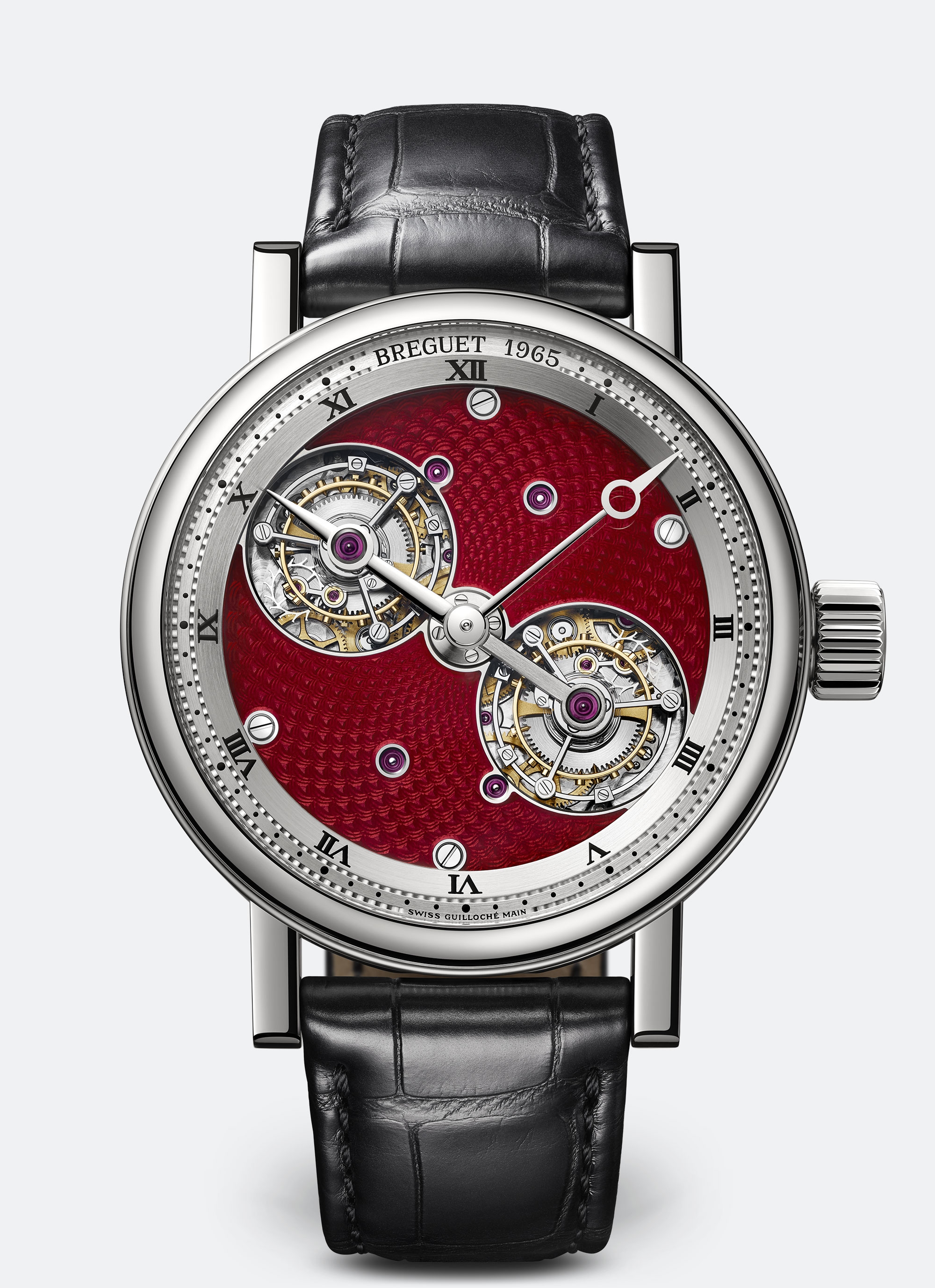 Breguet 5347PT/2P/9ZU : Double Tourbillon Platinum / Red