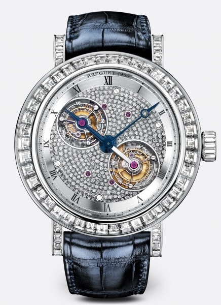 Breguet 5349PT/11/9YV/DD0D : Double Tourbillon 5349 Platinum - Baguette / Diamond