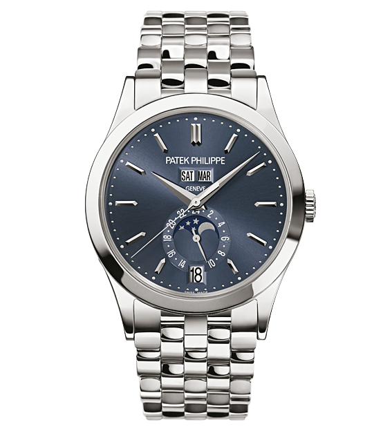 Patek Philippe 5396/1G-001 : Annual Calendar 5396 White Gold Blue Bracelet