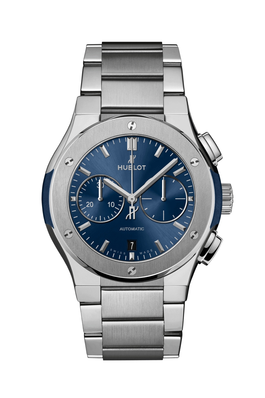Hublot 540.NX.7170.NX : Classic Fusion 42 Chronograph Titanium / Blue / Bracelet