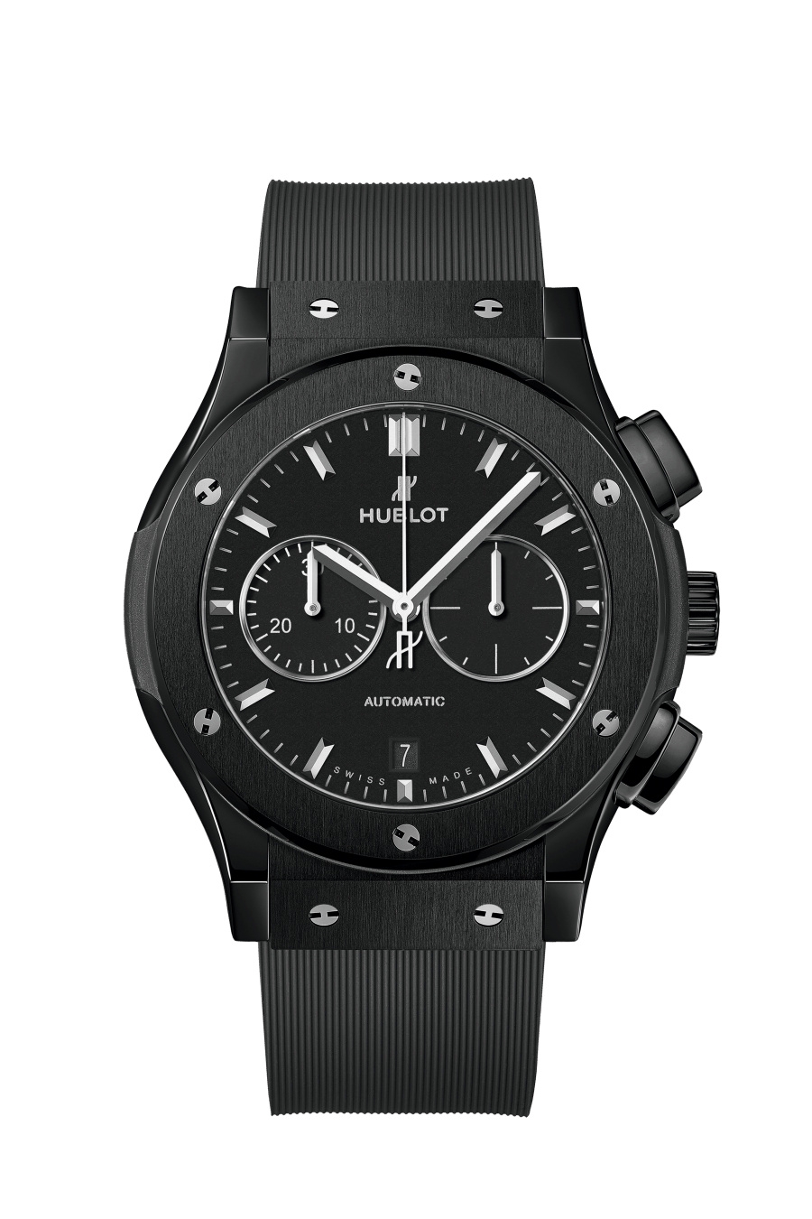 Hublot 541.CM.1171.RX : Classic Fusion 42 Chronograph Ceramic / Black / Alligator