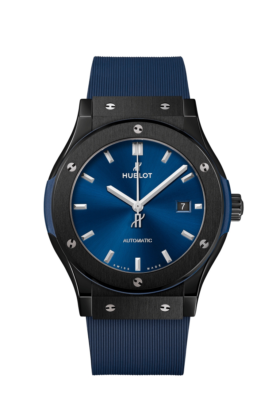 Hublot 542.CM.7170.RX : Classic Fusion 42 Ceramic / Blue / Rubber