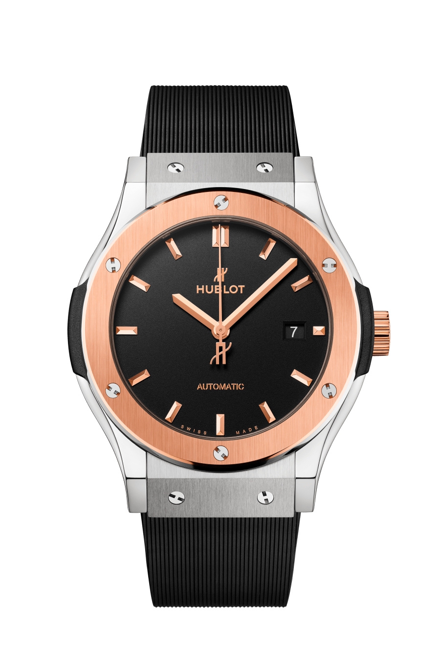 Hublot 542.NO.1181.RX : Classic Fusion 42 Titanium - King Gold / Black / Rubber