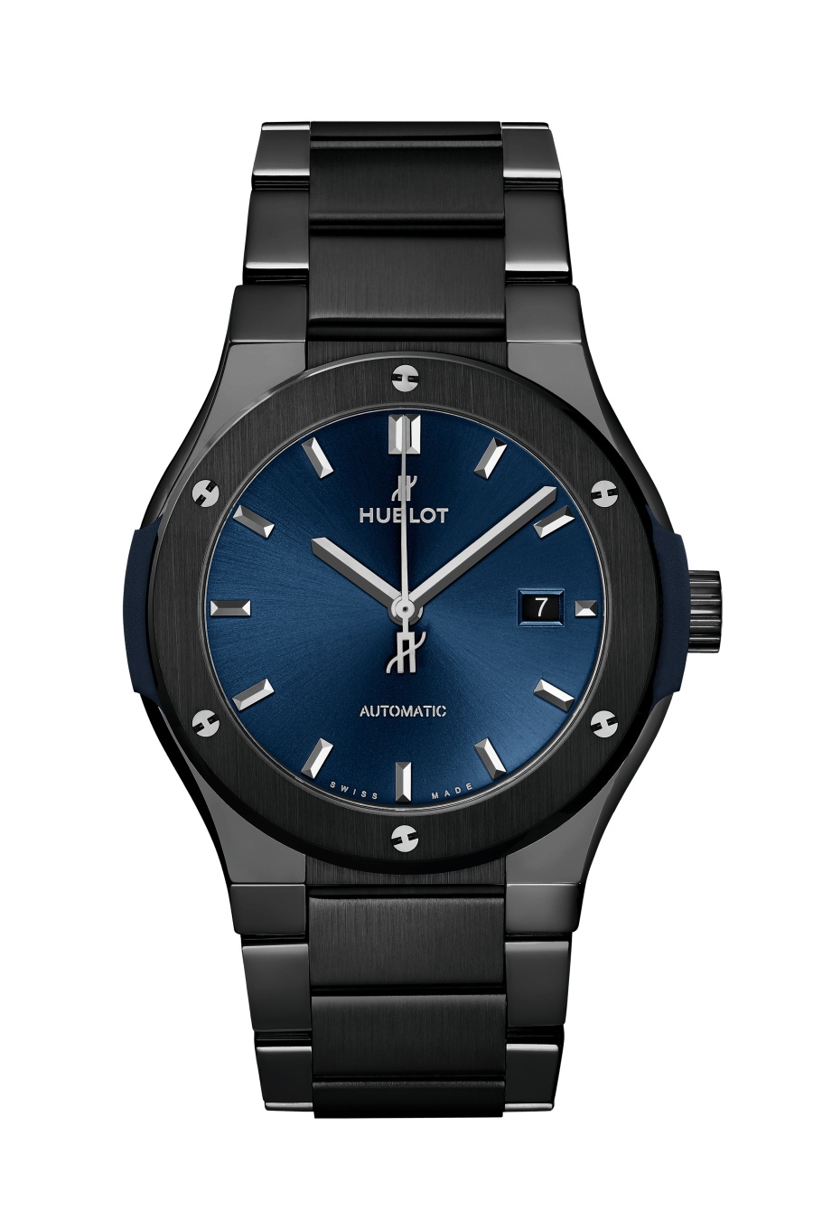 Hublot 548.CM.7170.CM : Classic Fusion 42 Ceramic / Blue / Bracelet