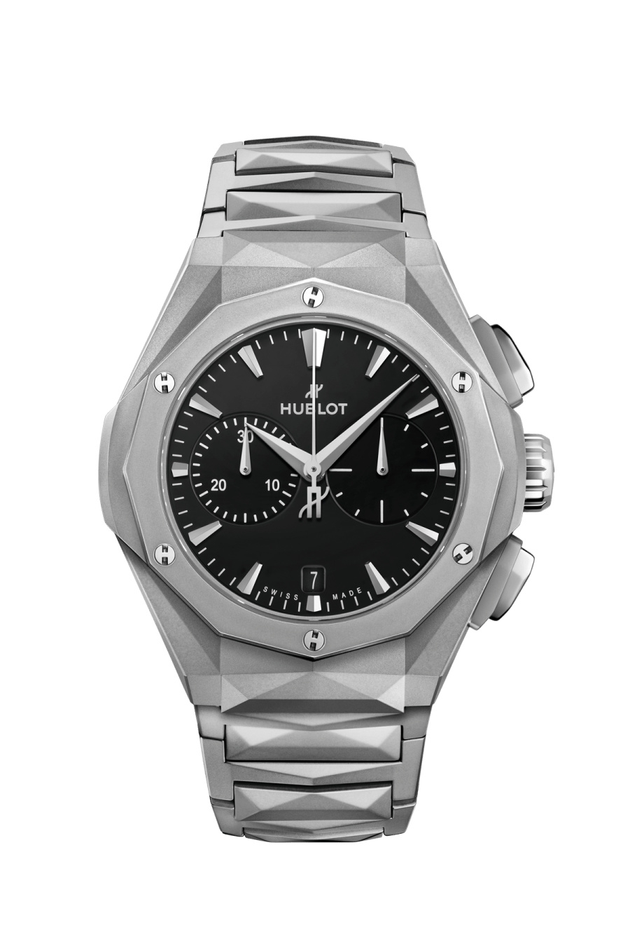 Hublot 549.NI.1270.NI.ORL23 : Classic Fusion 41 Chronograph Orlinski Titanium / Black / Bracelet