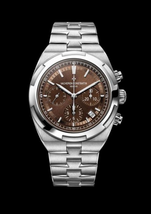 Vacheron Constantin 5500V-110A-B147 : Overseas Chronograph Stainless Steel / Brown