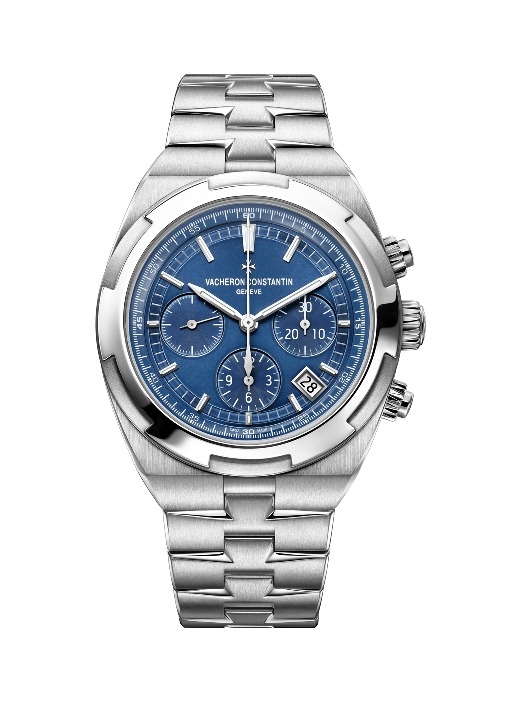 Vacheron Constantin 5500V/110A-B148 : Overseas Chronograph Stainless Steel / Blue