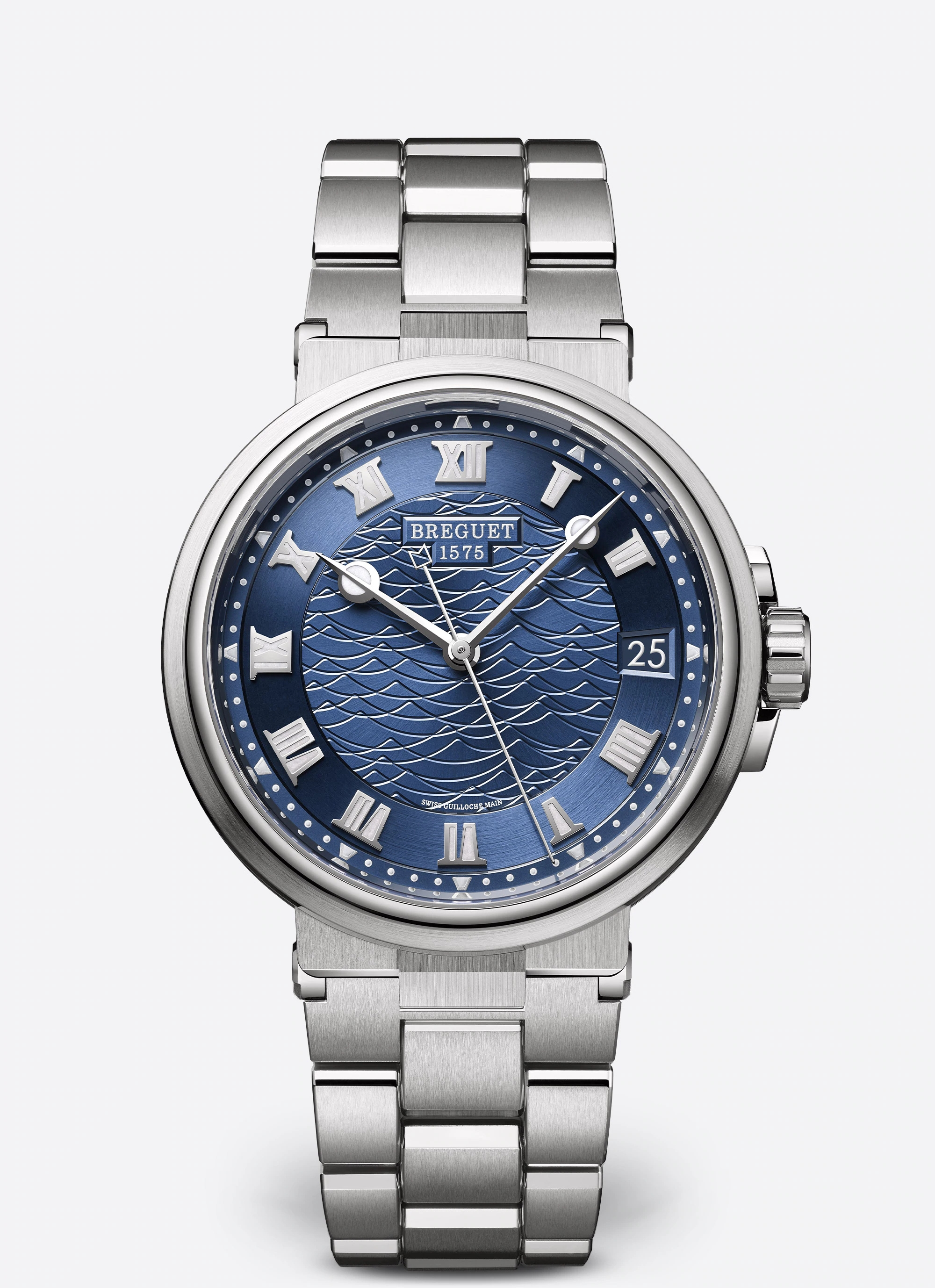 Breguet 5517BB/Y2/BZ0 : Marine 5517 White Gold / Blue / Bracelet