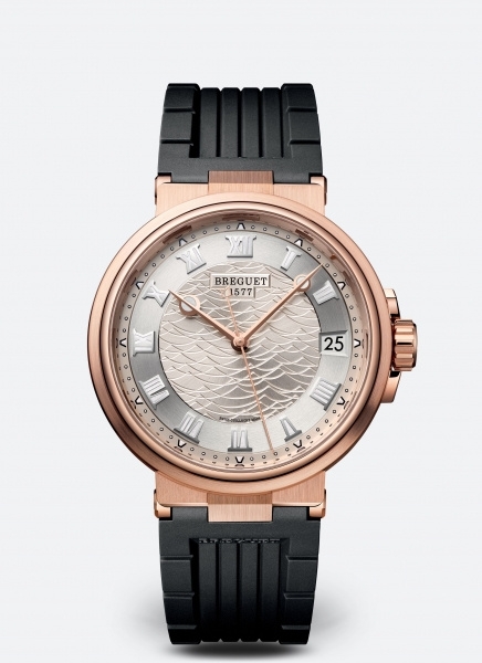Breguet 5517BR/12/5ZU : Marine 5517 Rose Gold / Silver / Rubber