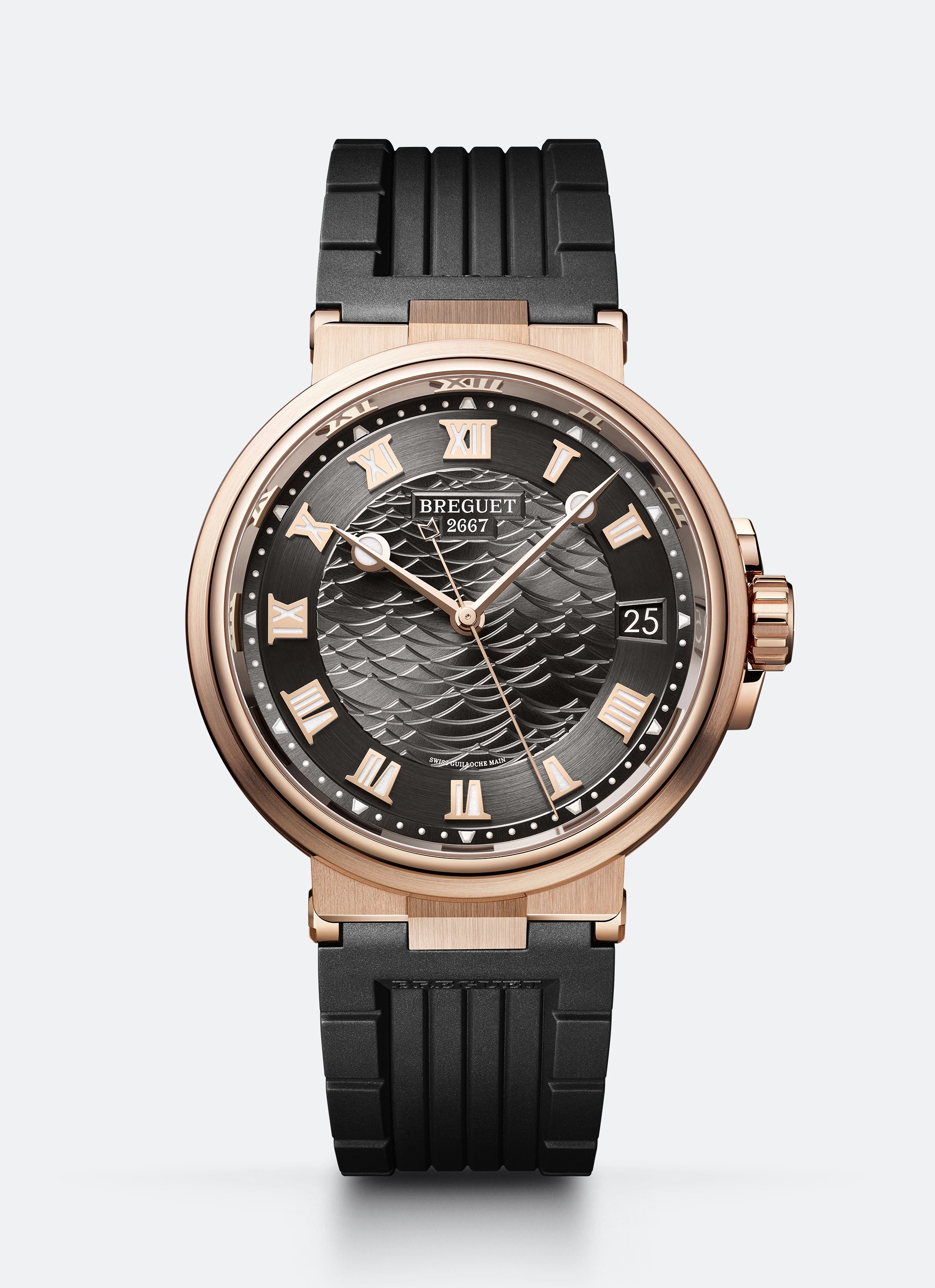 Breguet 5517BR/G3/5ZU : Marine 5517 Rose Gold / Slate Grey / Rubber
