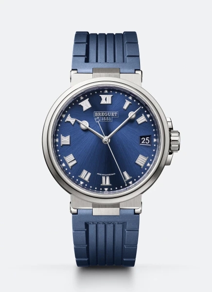 Breguet 5517TI/Y1/5ZU : Marine 5517 Titanium / Blue / Rubber