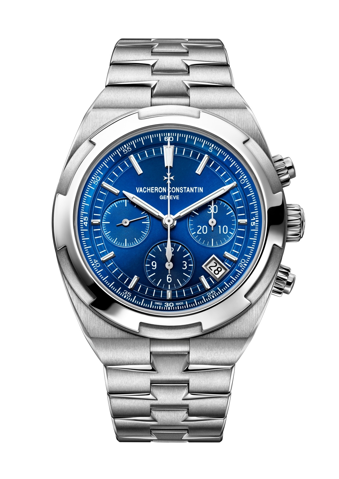 Vacheron Constantin 5520V/210A-B148 : Overseas Chronograph Stainless Steel / Blue