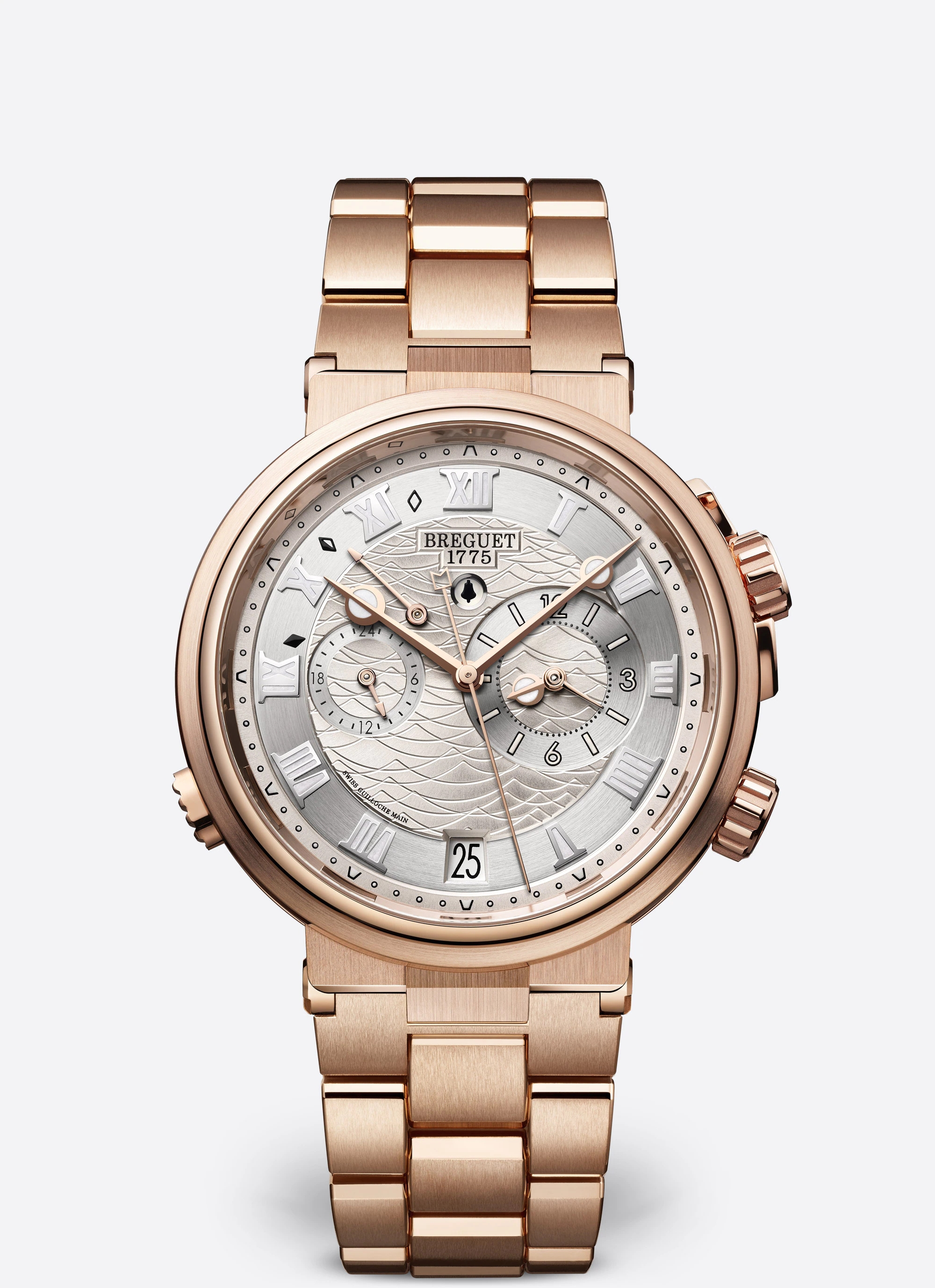 Breguet 5547BR/12/RZ0 : Marine Alarme Musicale Rose Gold / Silver / Bracelet