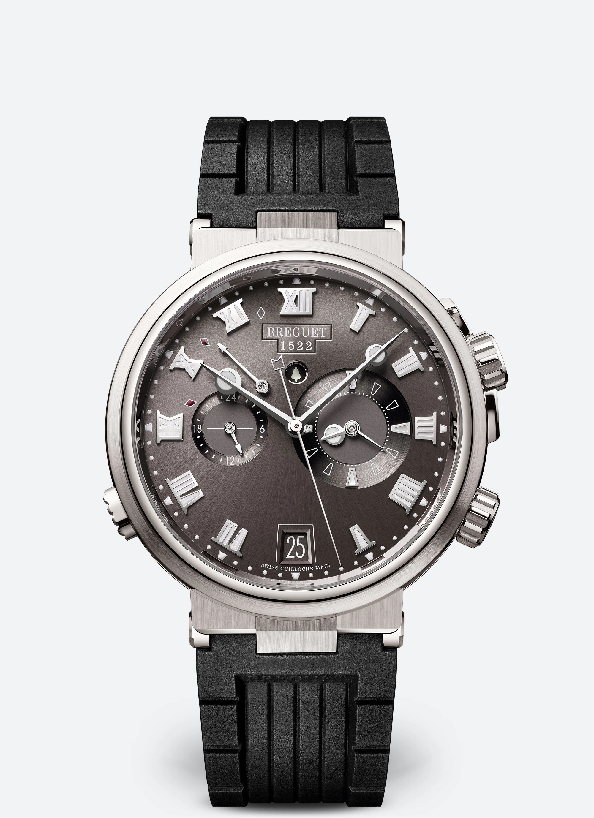 Breguet 5547TI/G2/5ZU : Marine Alarme Musicale Titanium / Grey / Rubber